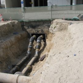 District Cooling Under Ground Piping Network – Business Bay Dubai