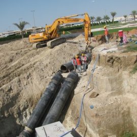 District Cooling Under Ground Piping Net Work – Abu Dhabi Air Port