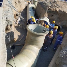 Underground Service Shifting of GRP Pipeline at Waste Water Treatment Plant Qidfa, Fujairah (WWTP EXPANSION)